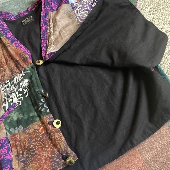 Asiacraft Textules Bohemian Multicolor Patchwork Women's Jacket - Picture 9 of 15